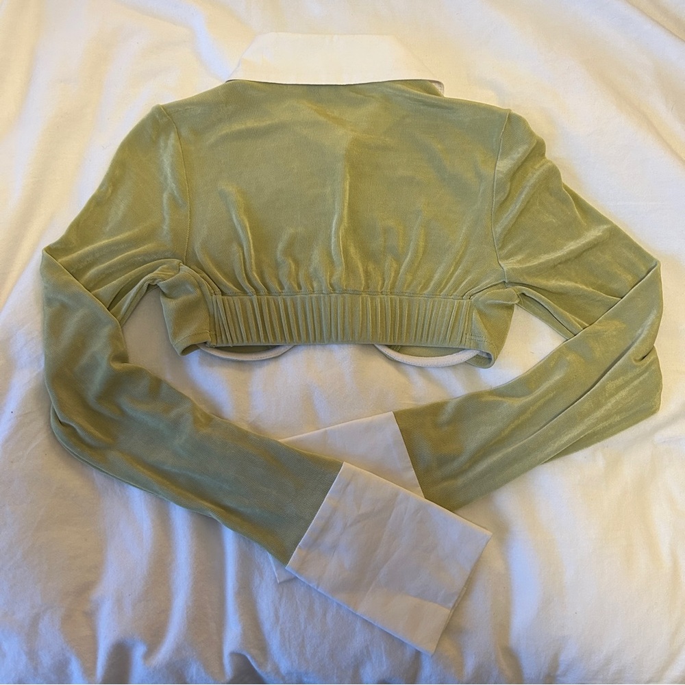 Mirror Palais Light Green Polo Bra Top - Picture 4 of 7
